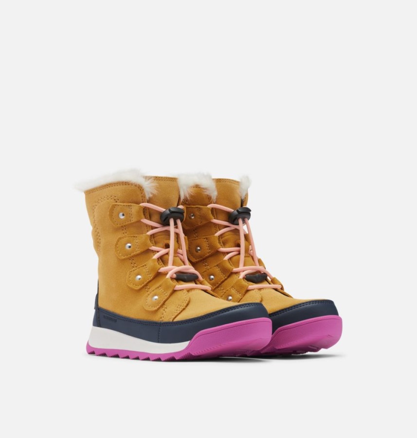 Geo Yellow-Collegiate Navy Children's Whitney Ii Joan Lace Boot Sorel Australia