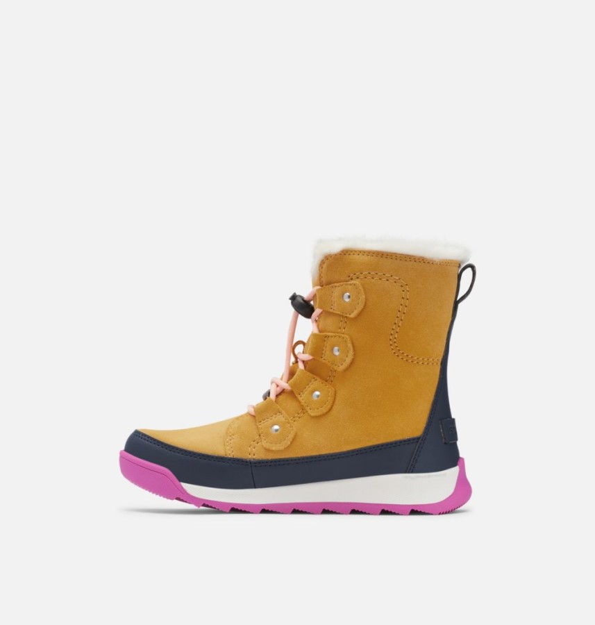 Geo Yellow-Collegiate Navy Children's Whitney Ii Joan Lace Boot Sorel Australia