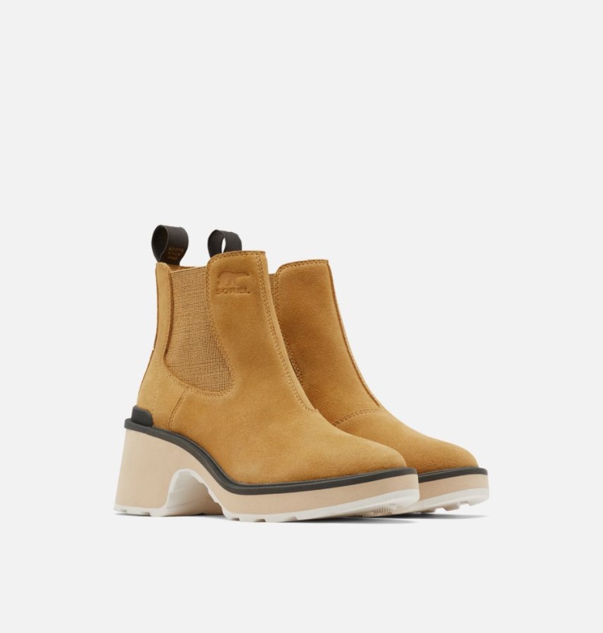 Geo Yellow-Jet Sorel Australia Women's Hi-Line Heel Chelsea Boot