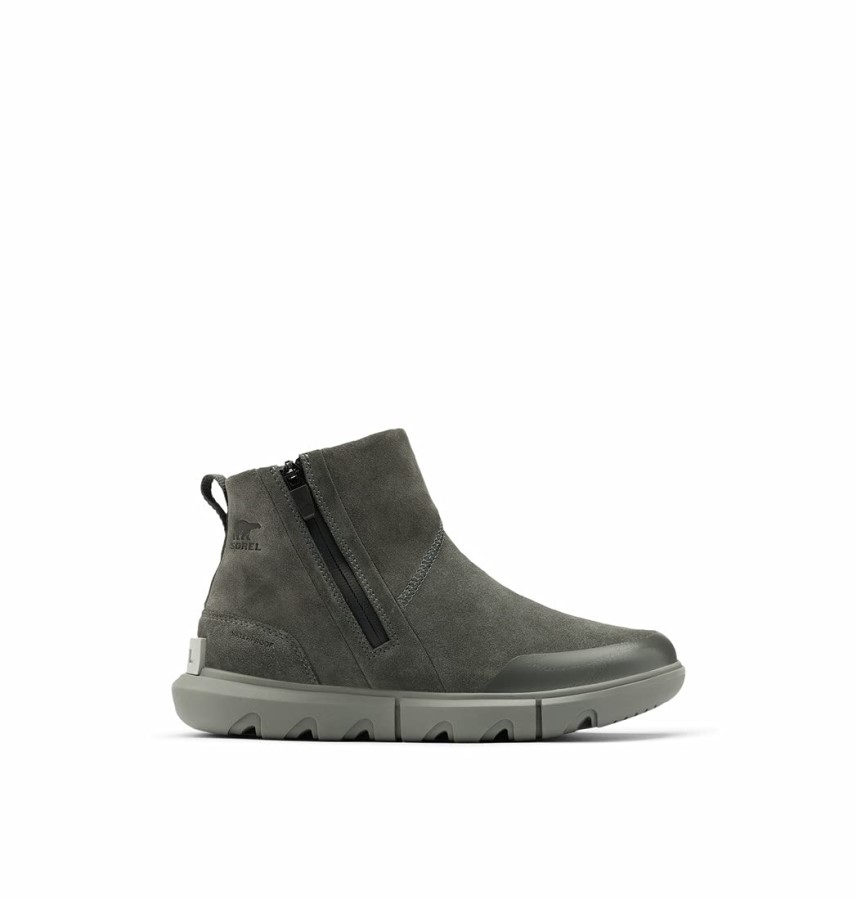 Grey Sorel Australia Women's Explorer Ii Bootie Waterproof Leather Winter Boots