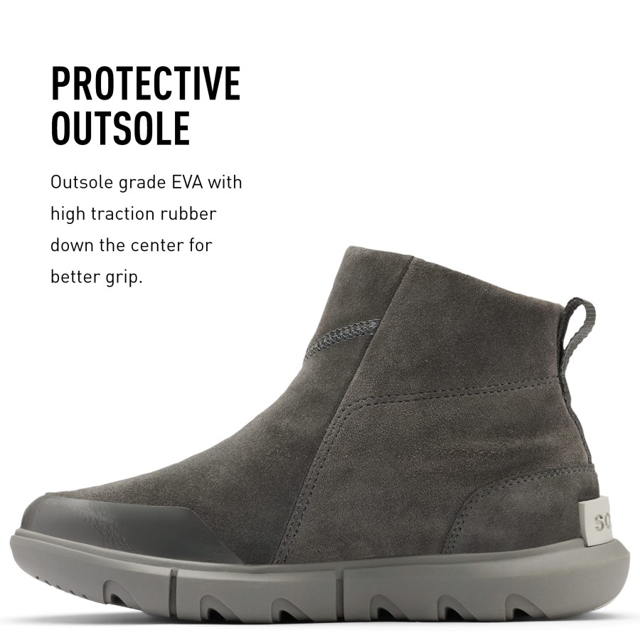 Grey Sorel Australia Women's Explorer Ii Bootie Waterproof Leather Winter Boots