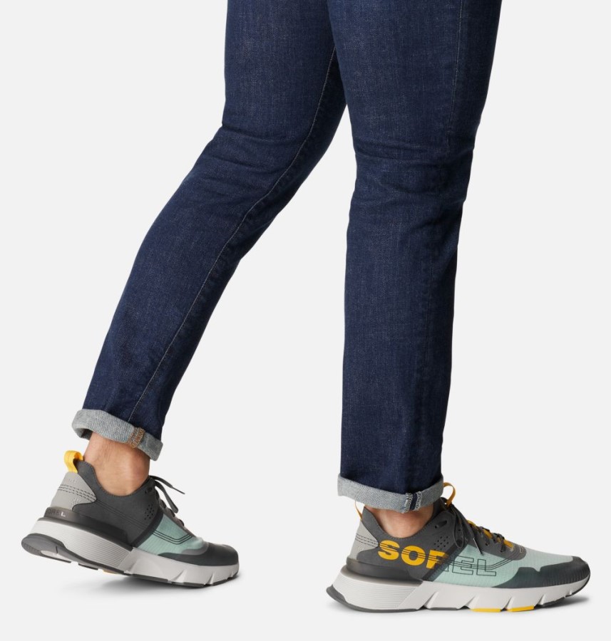Grill-Crushed Blue Sorel Australia Men's Kinetic Rush Ripstop Trainer