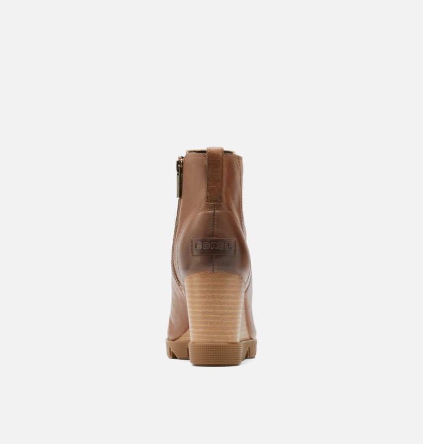 Hazelnut Leather-Gum 10 Sorel Australia Women's Joan Uptown Lace Bootie
