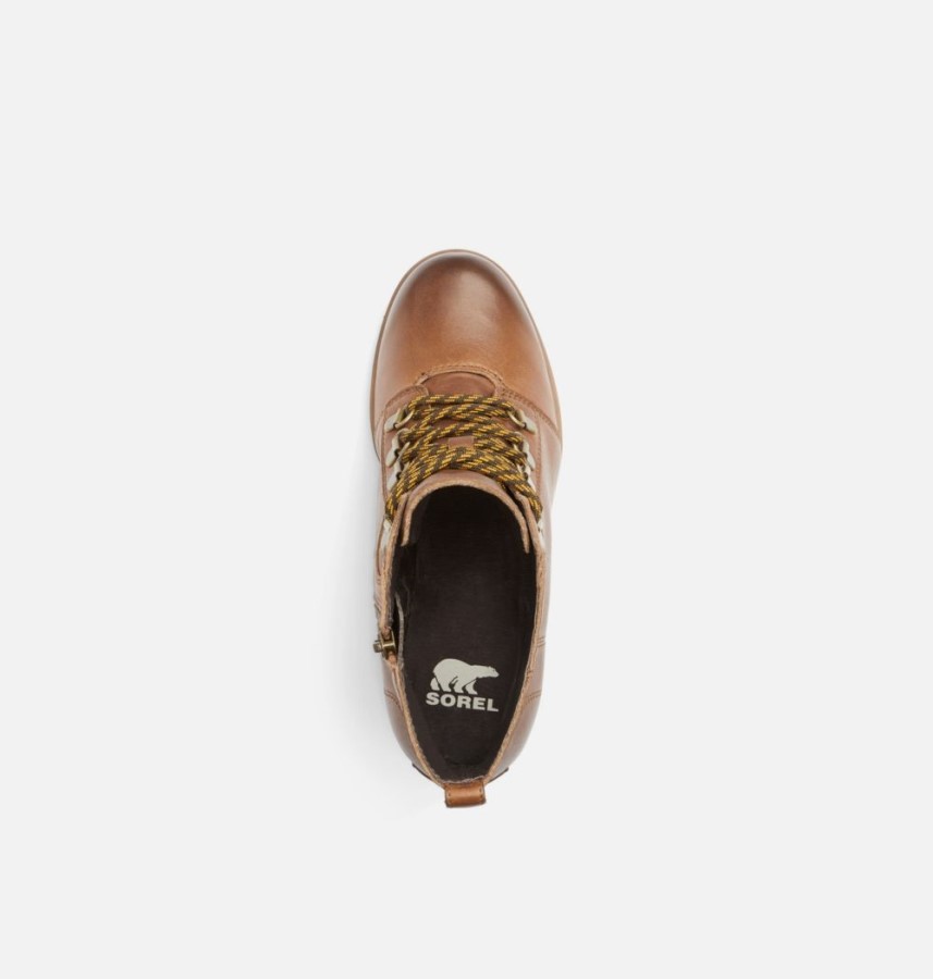 Hazelnut Leather-Gum 10 Sorel Australia Women's Joan Uptown Lace Bootie