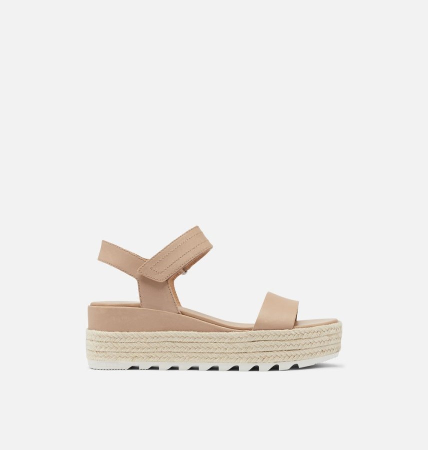 Honest Beige Sorel Australia Women's Cameron Flatform Wedge Sandal