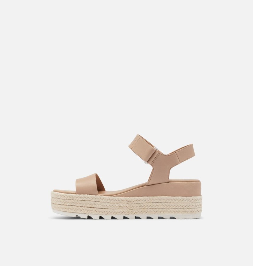 Honest Beige Sorel Australia Women's Cameron Flatform Wedge Sandal