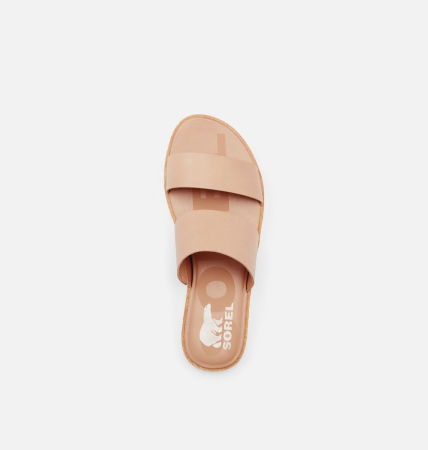 Honest Beige Women's Ella Ii Slide Sandal Sorel Australia