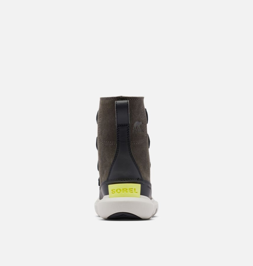 Jet-Black Sorel Australia Children's Explorer Lace Boot