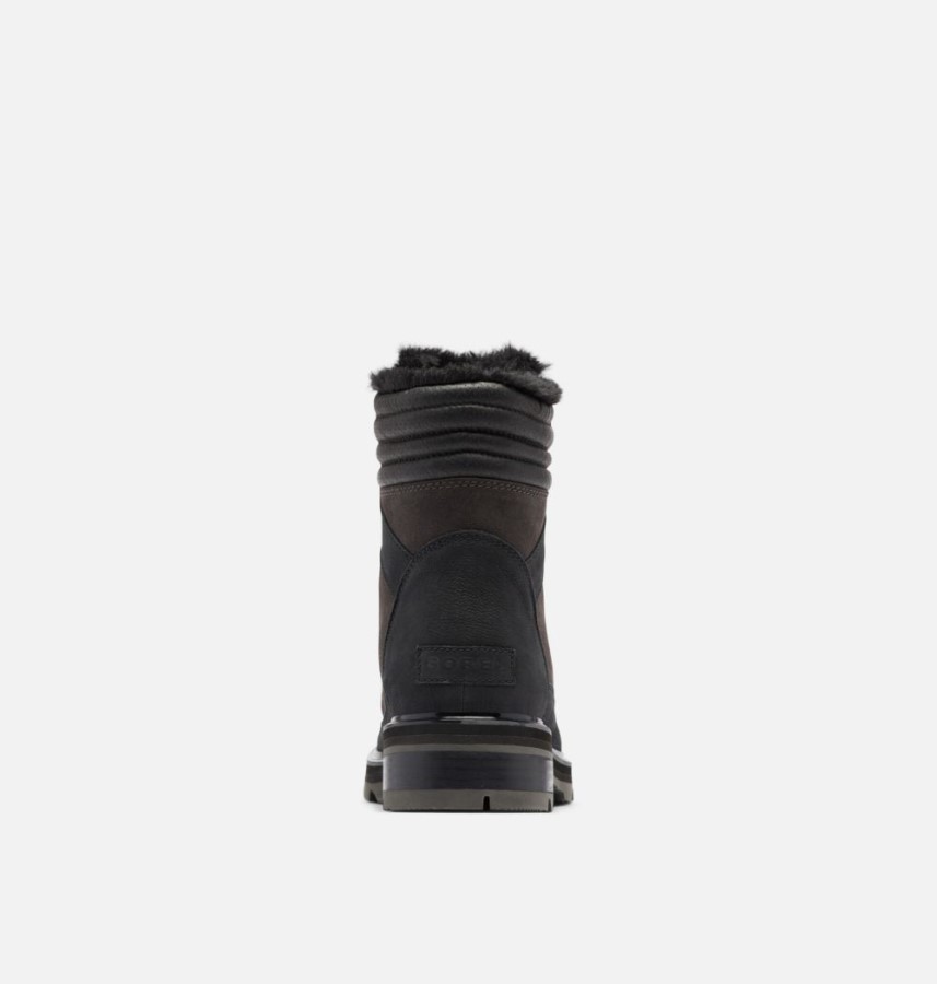 Jet-Black Women's Lennox Lace Cozy Stkd Boot Sorel Australia