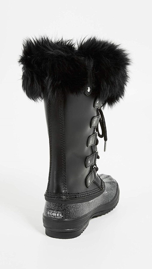 Joan Of Arctic Lux Shearling Cuff Boots Black Sorel Australia