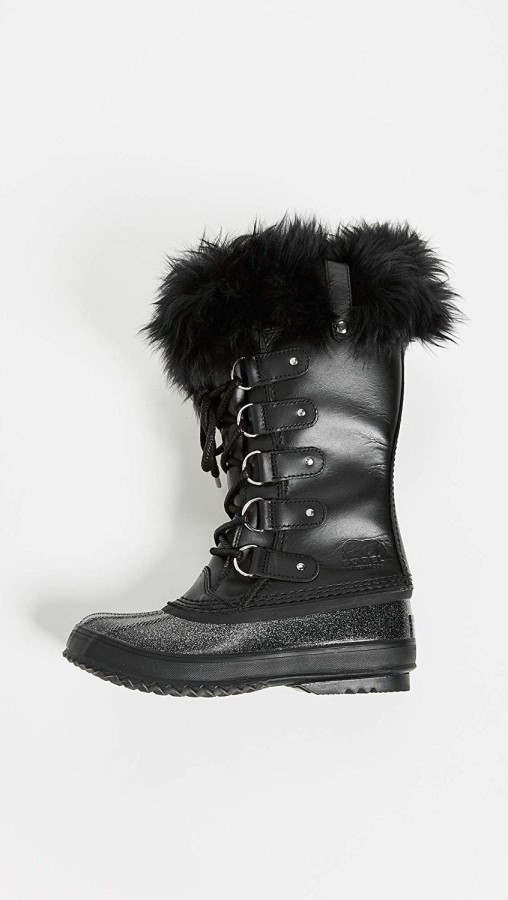 Joan Of Arctic Lux Shearling Cuff Boots Black Sorel Australia