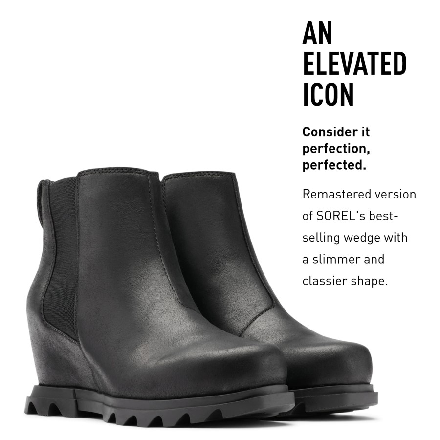 Joan Of Arctic Wedge Iii Chelsea Wide Black Sea Salt Sorel Australia