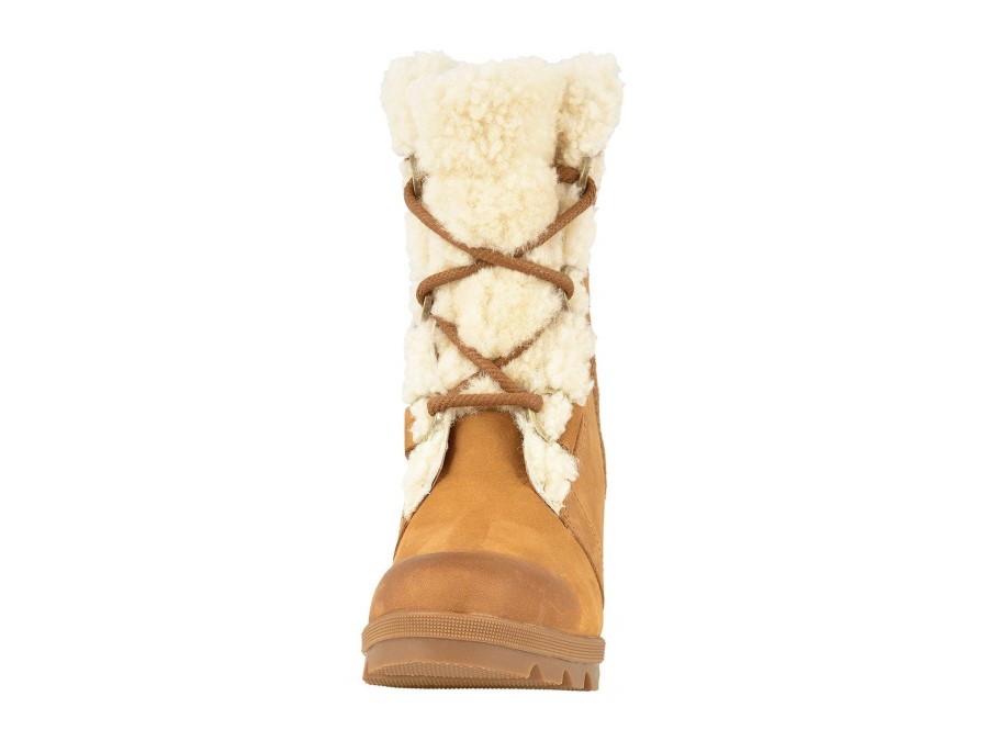 Joan Of Artic Wedge Mid Women's Snow Boots Sorel Australia Camel Brown