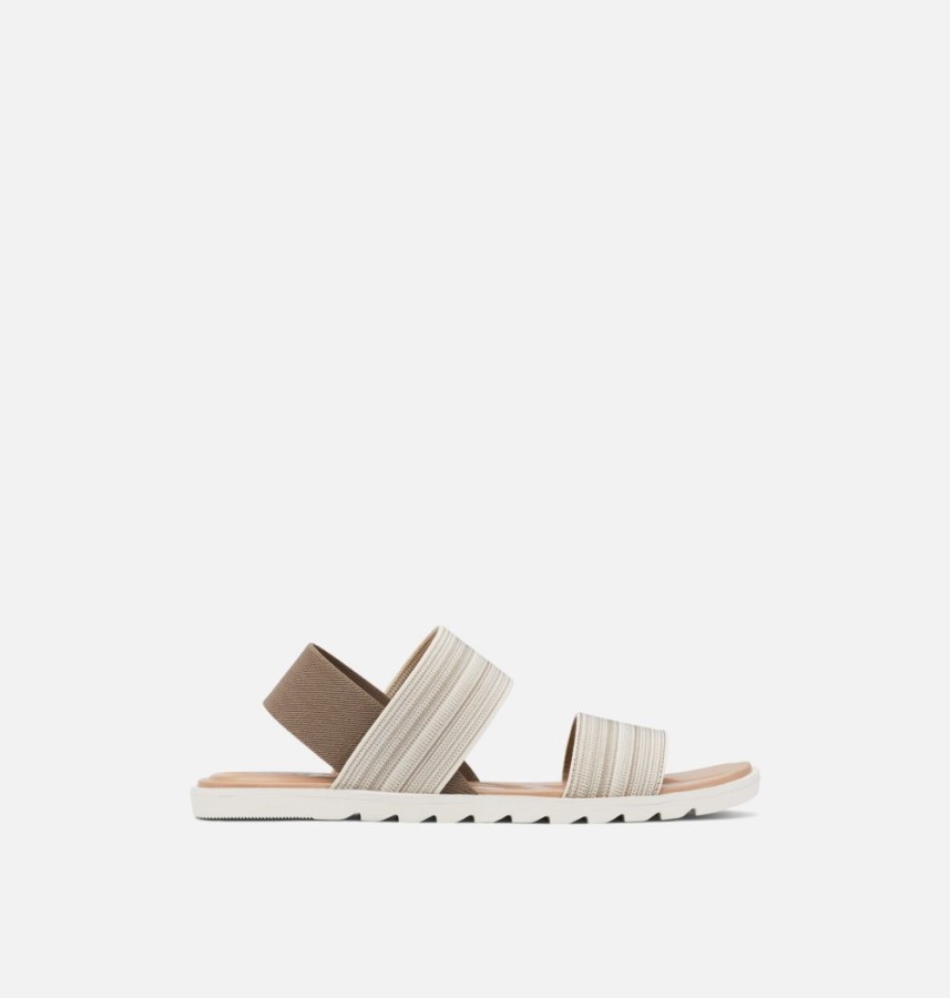Khaki Ii-Chalk Sorel Australia Womens Ella Ii Two Strap Sandal