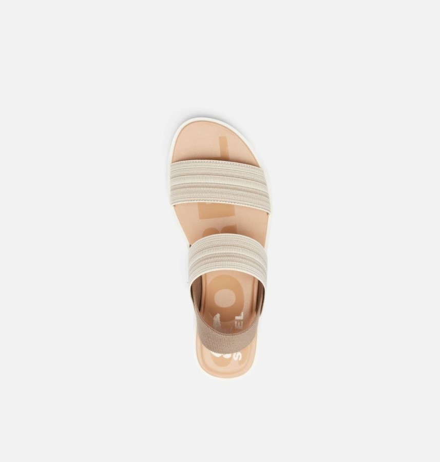 Khaki Ii-Chalk Sorel Australia Womens Ella Ii Two Strap Sandal