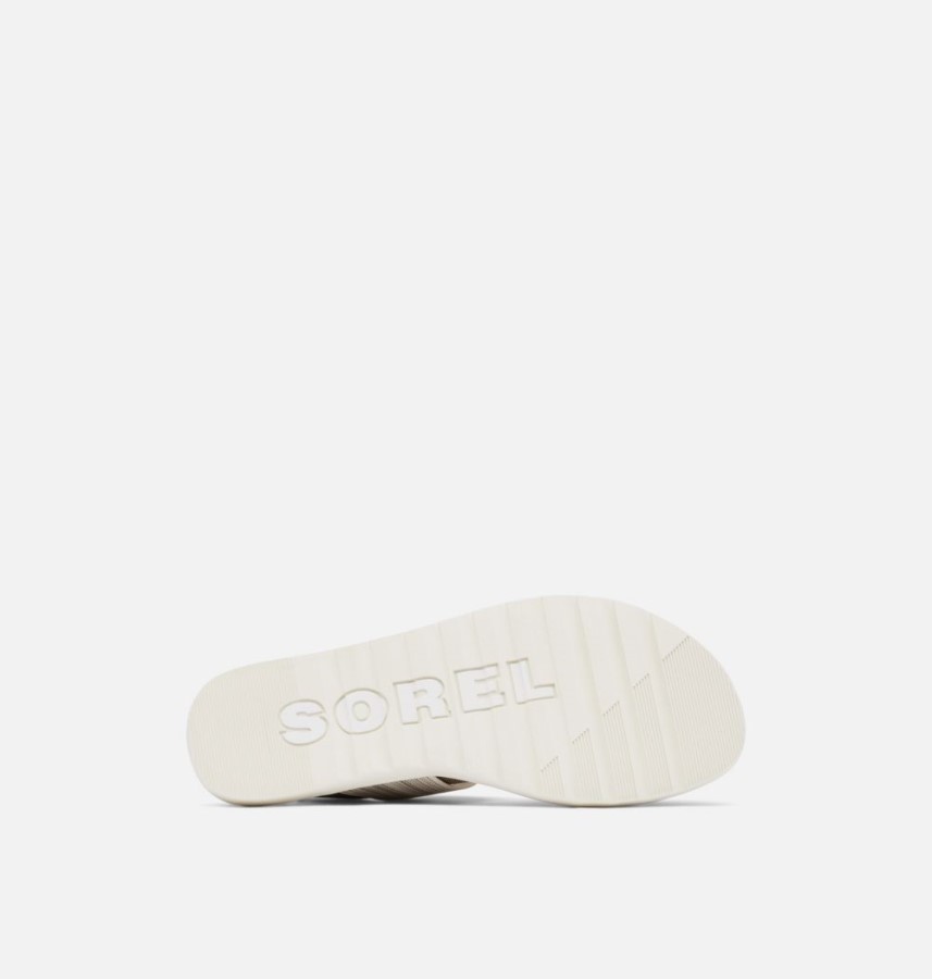 Khaki Ii-Chalk Sorel Australia Womens Ella Ii Two Strap Sandal