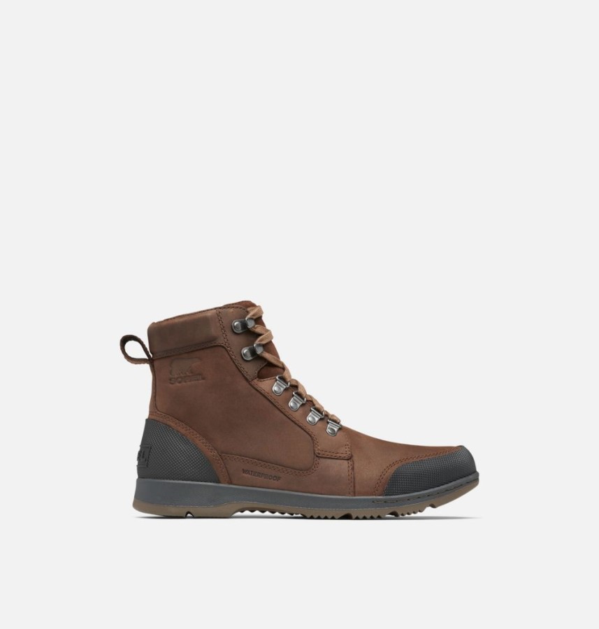 Men's Ankeny Ii Mid Waterproof Boot Sorel Australia Tobacco-Black