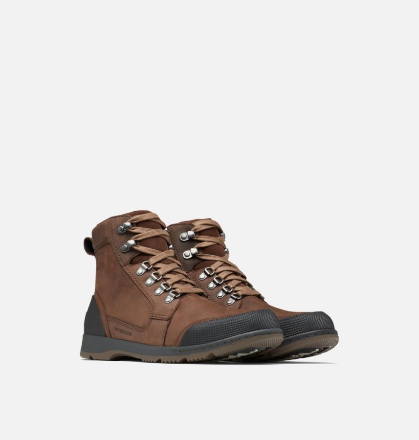 Men's Ankeny Ii Mid Waterproof Boot Sorel Australia Tobacco-Black