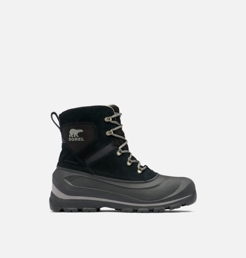 Men's Buxton Lace Boot Black-Quarry Sorel Australia