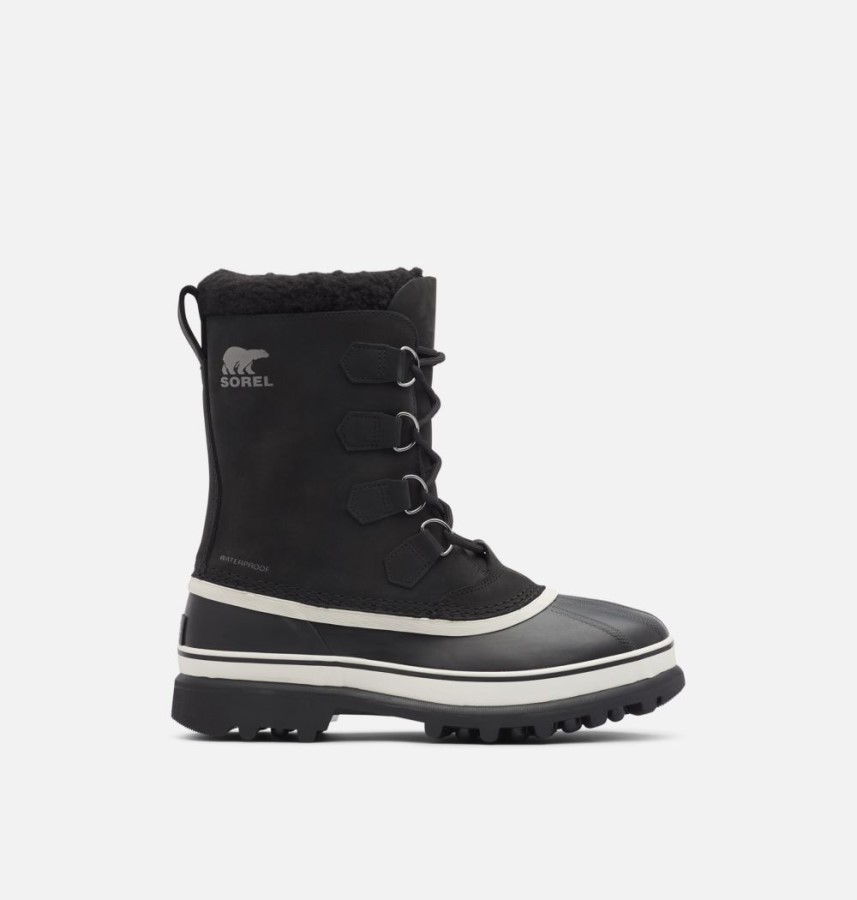 Men's Caribou Boot Black-Dark Stone Sorel Australia
