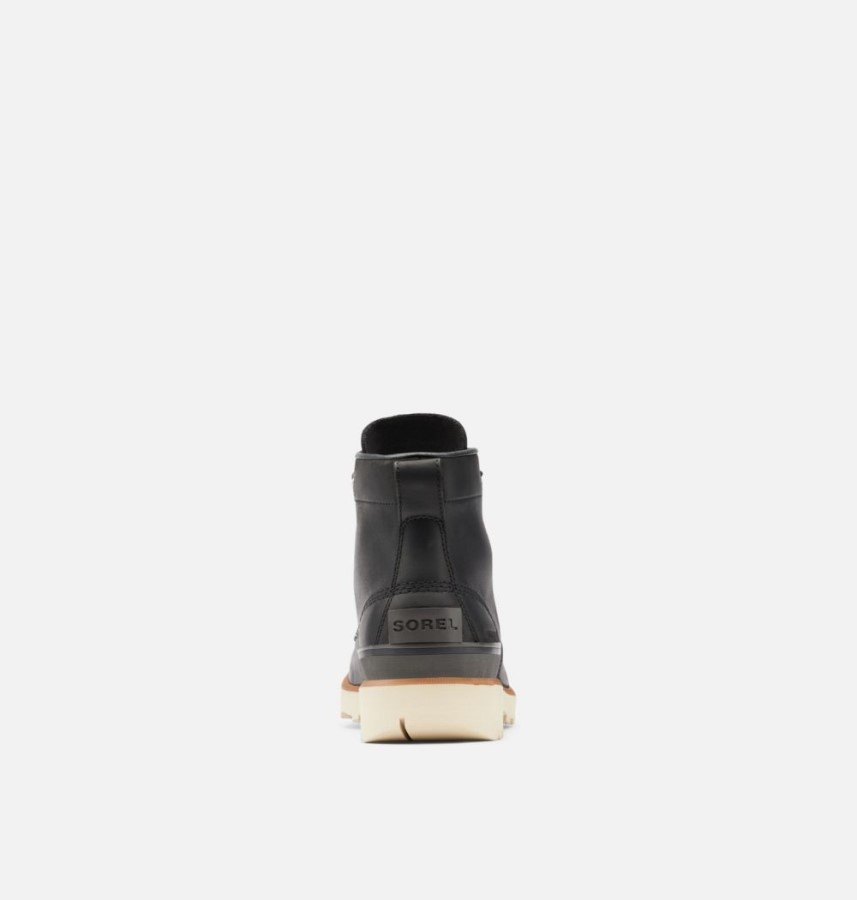 Men's Caribou Moc Boot Black-Oatmeal Sorel Australia