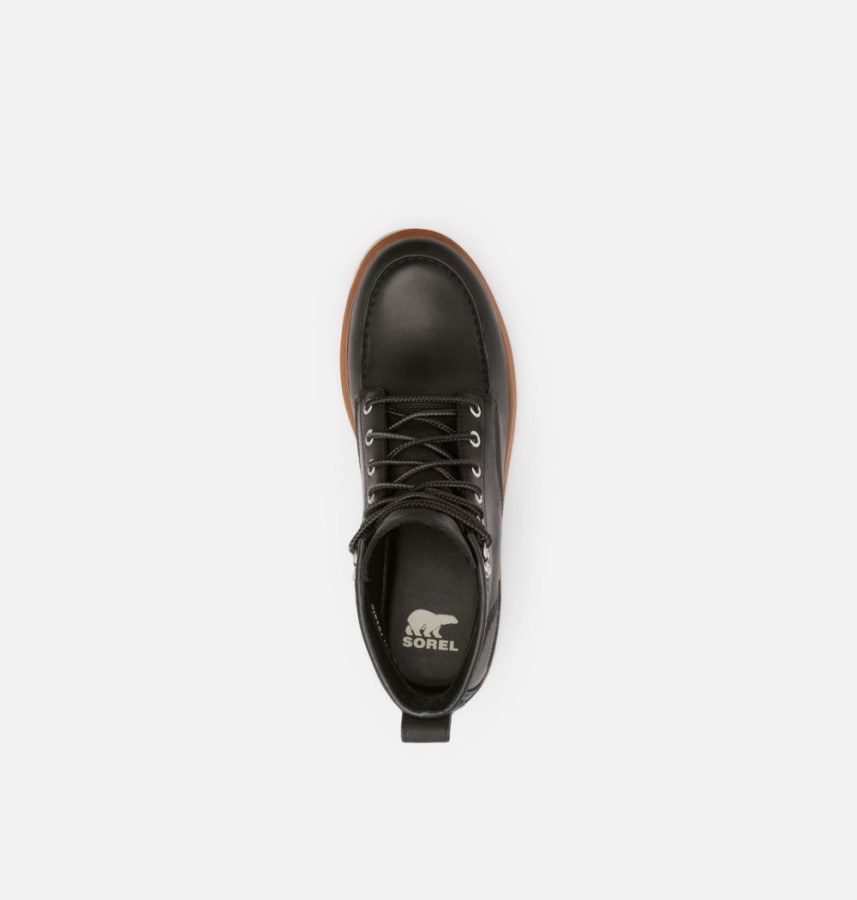 Men's Caribou Moc Boot Black-Oatmeal Sorel Australia