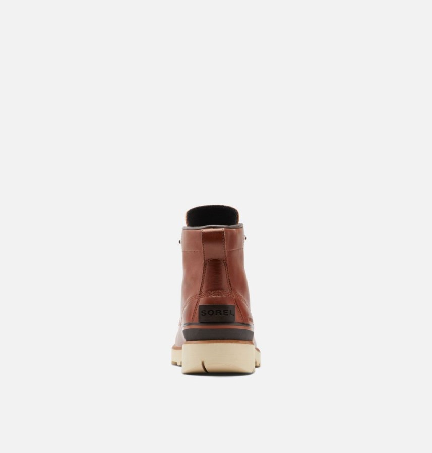 Men's Caribou Moc Boot Sorel Australia Dark Caramel-Oatmeal