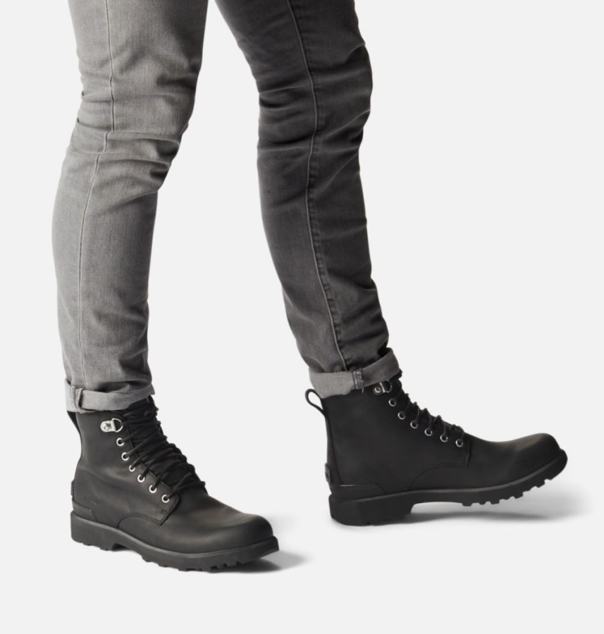 Men's Caribou Six Boot Black-Black Sorel Australia