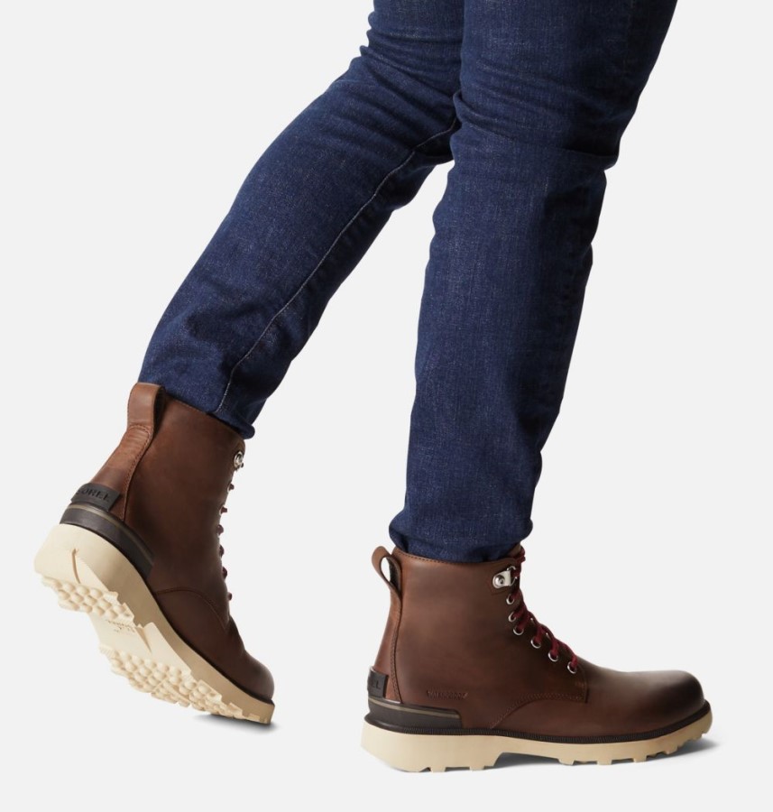 Men's Caribou Six Waterproof Boot Fallen-Black Sorel Australia
