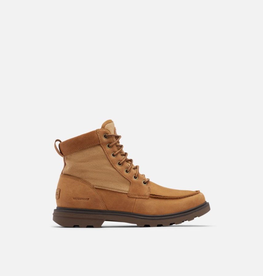 Men's Carson Moc Waterproof Winter Boot Camel Brown-Umber Sorel Australia