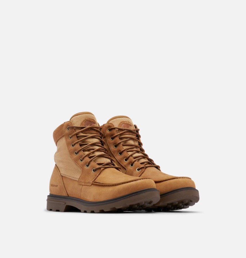 Men's Carson Moc Waterproof Winter Boot Camel Brown-Umber Sorel Australia