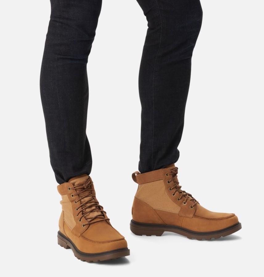 Men's Carson Moc Waterproof Winter Boot Camel Brown-Umber Sorel Australia