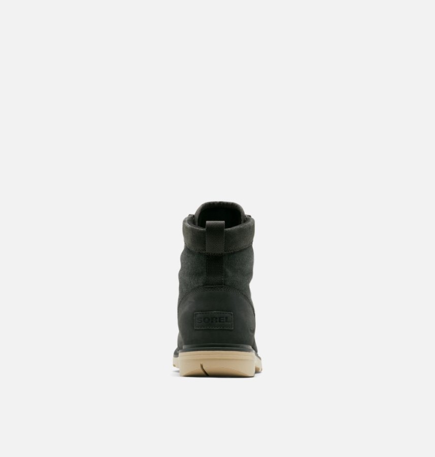 Men's Carson Moc Waterproof Winter Boot Sorel Australia Coal-Oatmeal