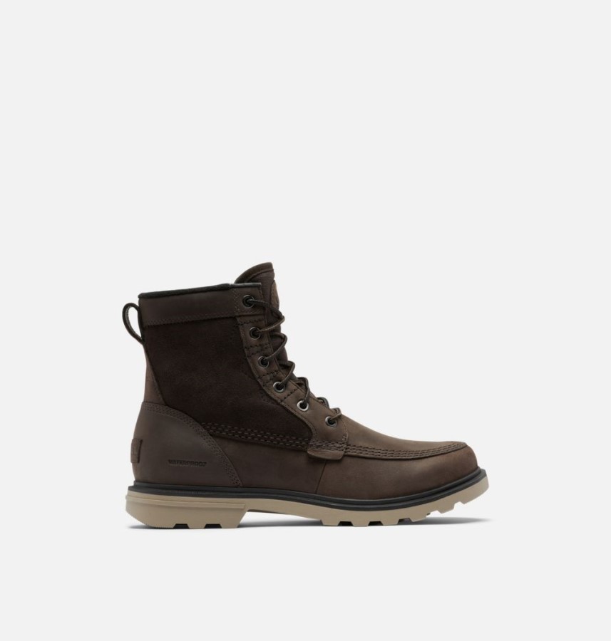 Men's Carson Storm Waterproof Winter Boot Sorel Australia Blackened Brown-Khaki Ii