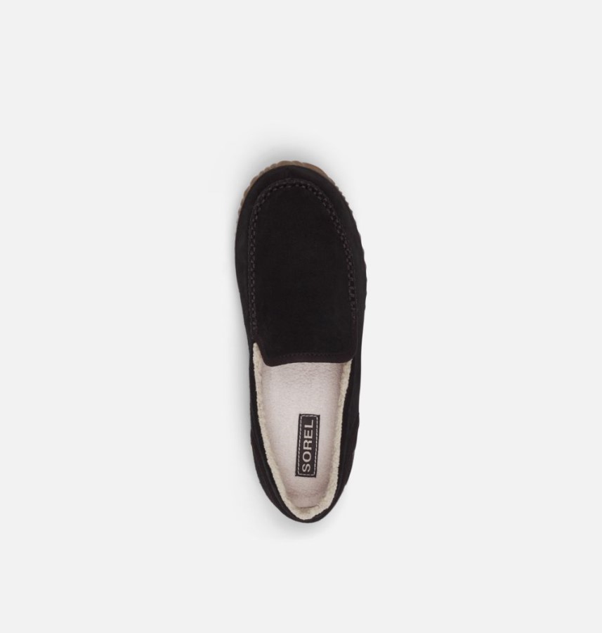 Men's Dude Moc Slipper Black-Black Sorel Australia