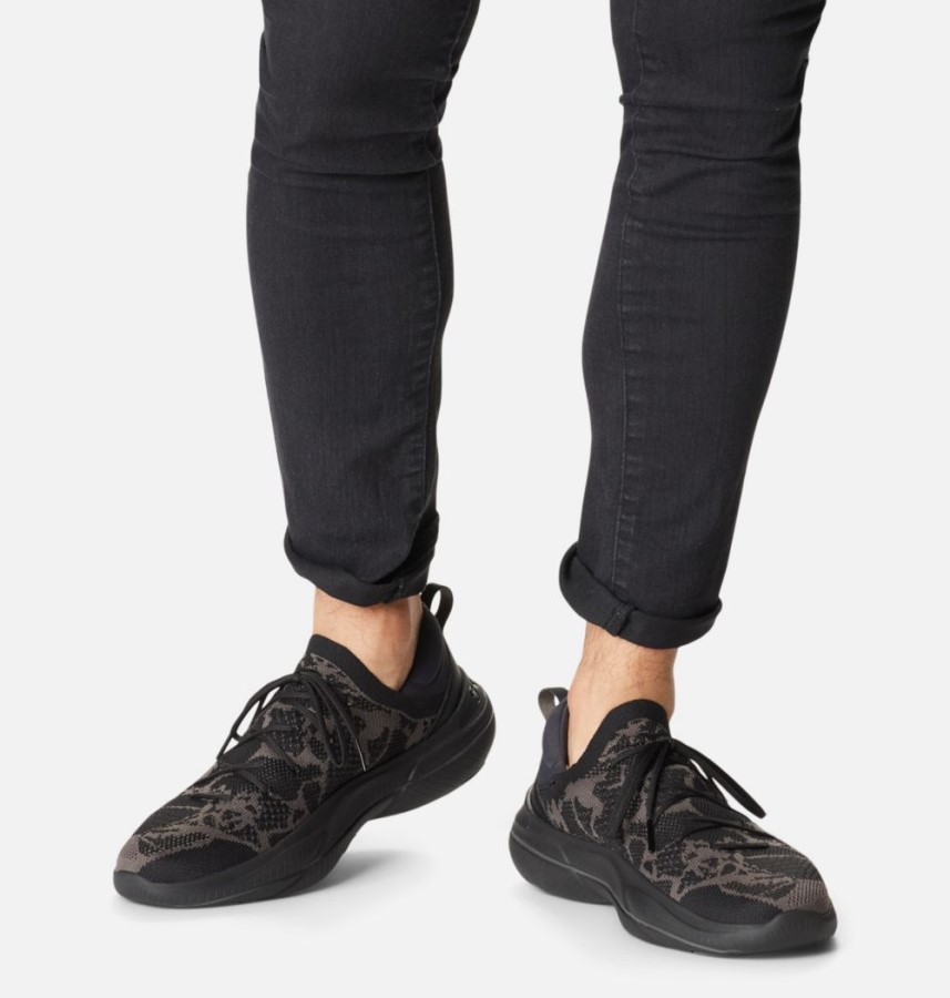 Men's Explorer Blitz Stride Lace Sneaker Black-Black Sorel Australia