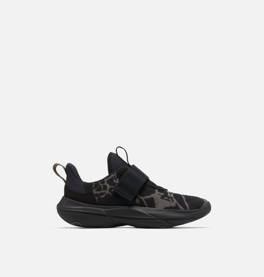Men's Explorer Blitz Stride Strap Sneaker Sorel Australia Black-Black