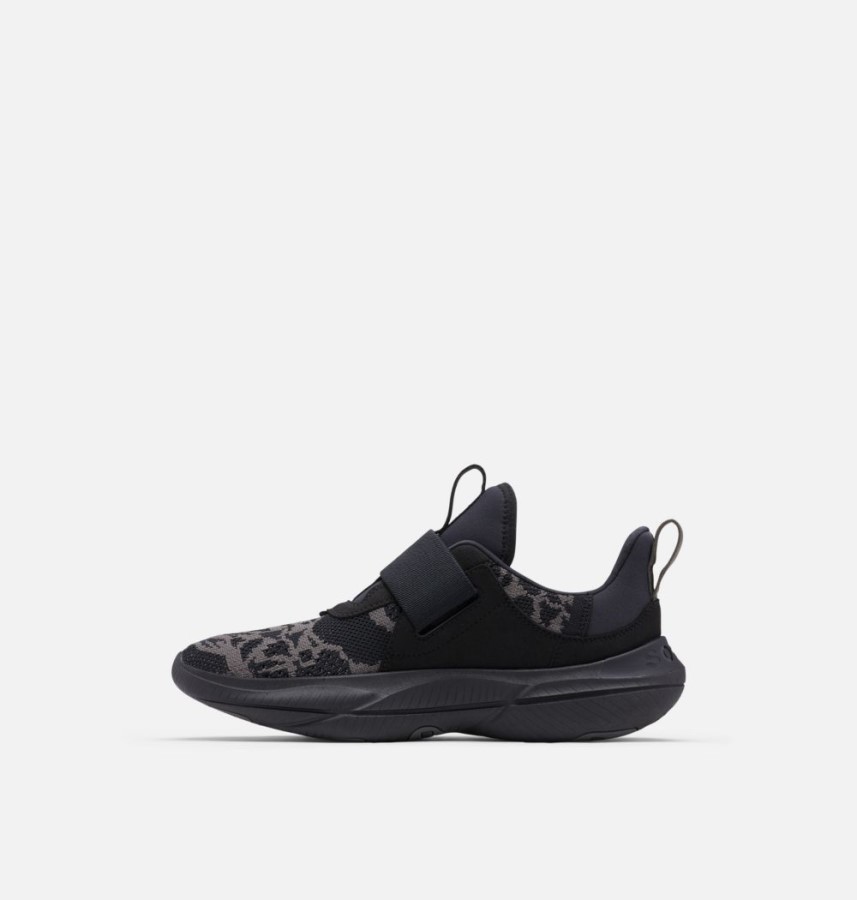Men's Explorer Blitz Stride Strap Sneaker Sorel Australia Black-Black