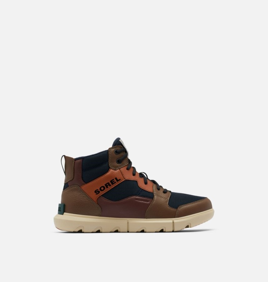 Men's Explorer Sneaker Mid Abyss-Oatmeal Sorel Australia