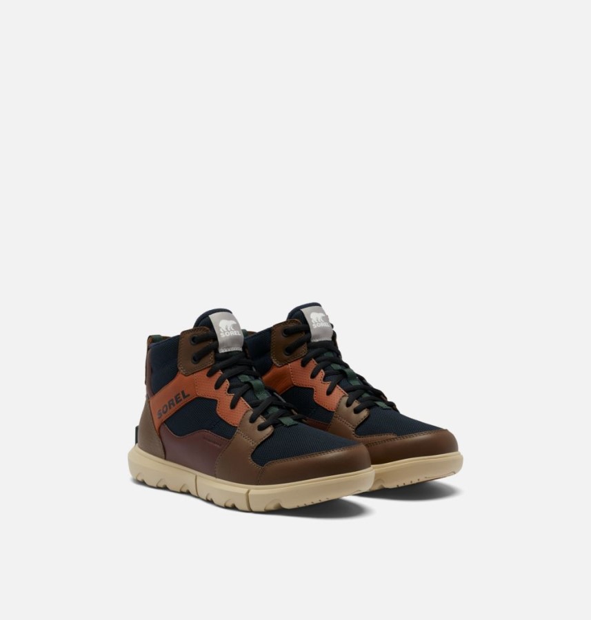 Men's Explorer Sneaker Mid Abyss-Oatmeal Sorel Australia