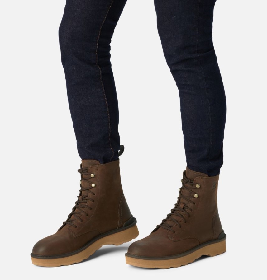 Men's Hi-Line Lace Boot Sorel Australia Fallen-Velvet Tan
