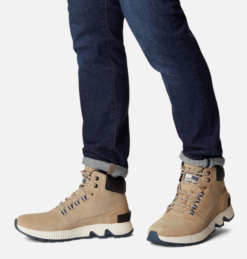 Men's Mac Hill Mid Ltr Boot Ancient Fossil-Black Sorel Australia