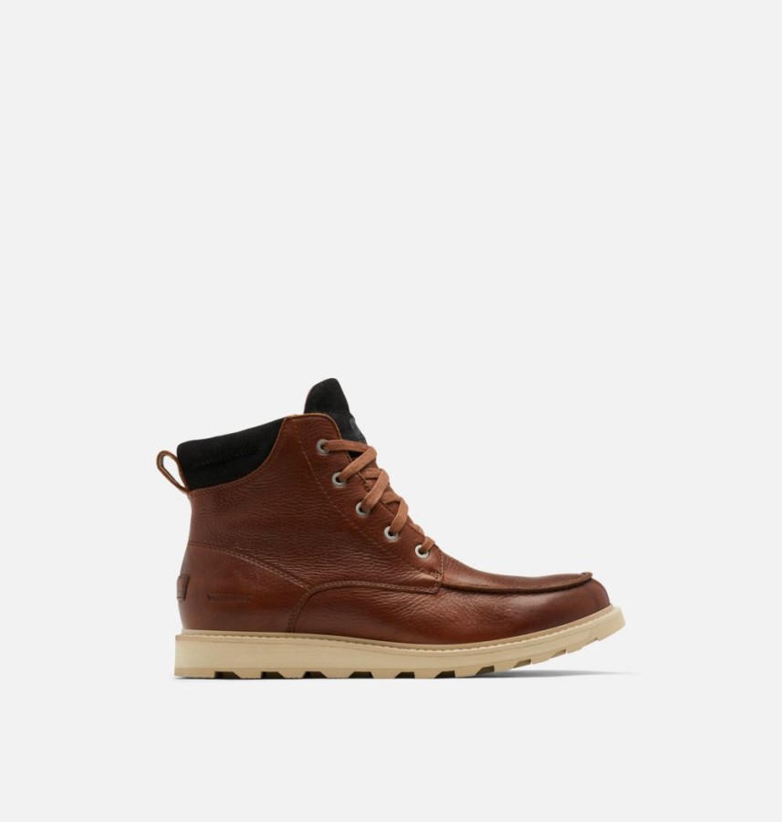 Men's Madson Ii Moc Toe Boot Sorel Australia Gaucho Tan-Oatmeal