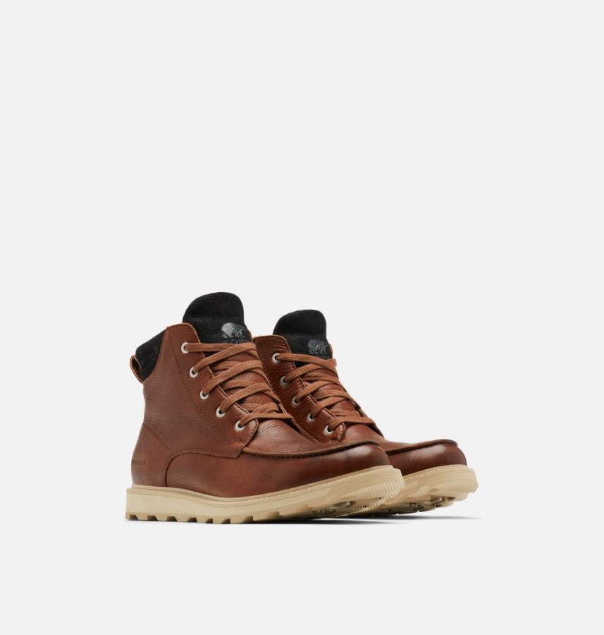 Men's Madson Ii Moc Toe Boot Sorel Australia Gaucho Tan-Oatmeal