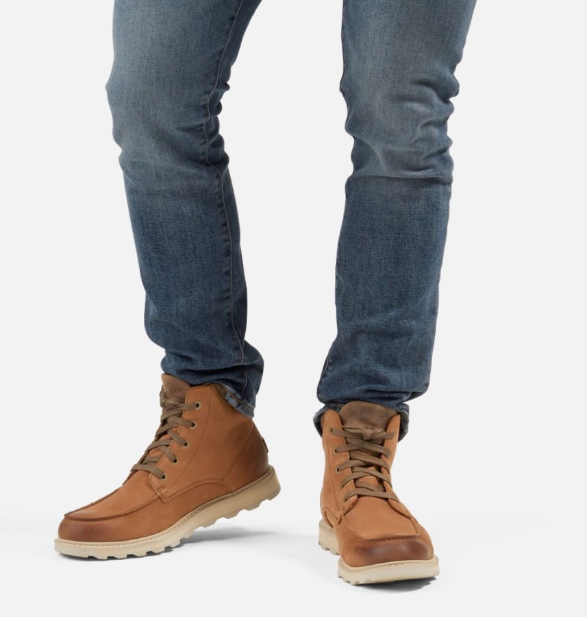 Men's Madson Ii Moc Toe Boot Velvet Tan Sorel Australia