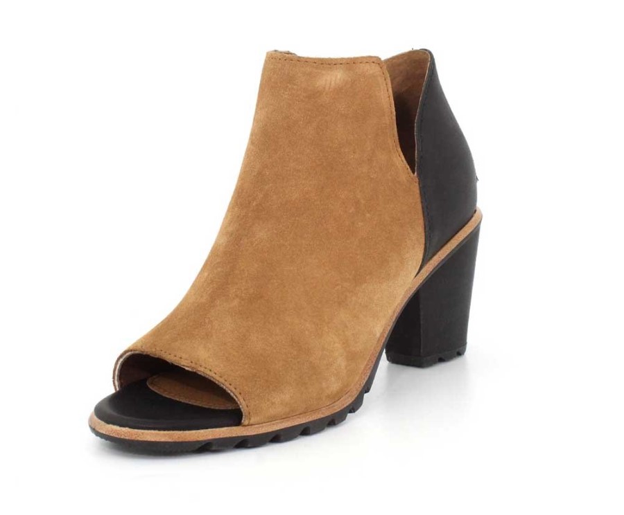Nadia Leather High Heel Boot Sorel Australia Camel Brown