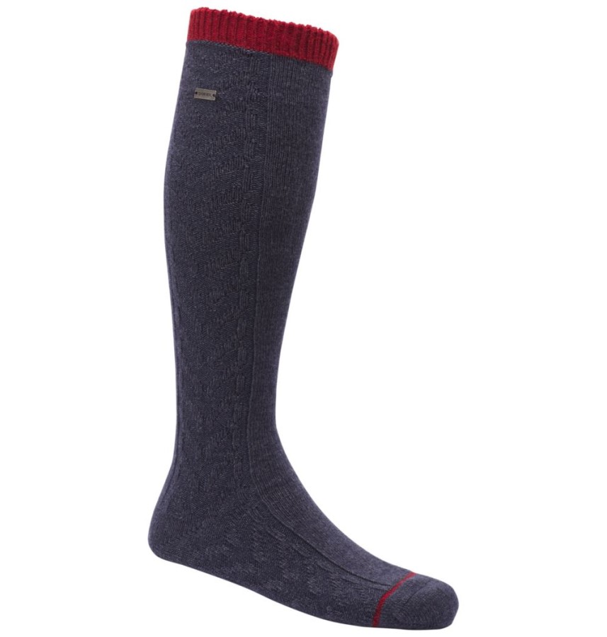 Navy Sorel Australia Women's Novelty Cable Wool Knee-Hi Socks