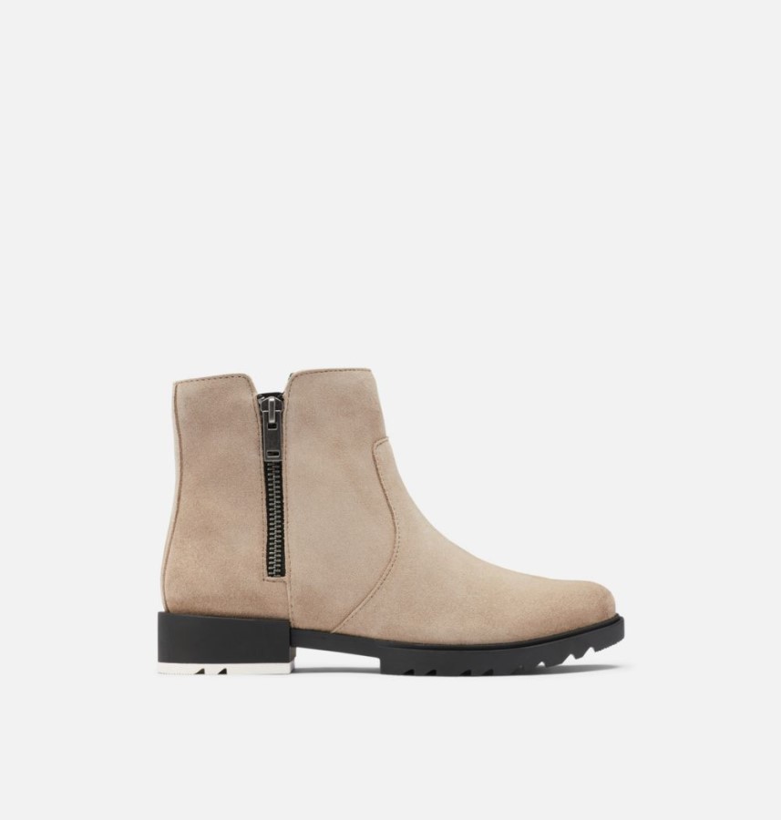 Omega Taupe-Black Sorel Australia Women's Emelie Ii Zip Bootie