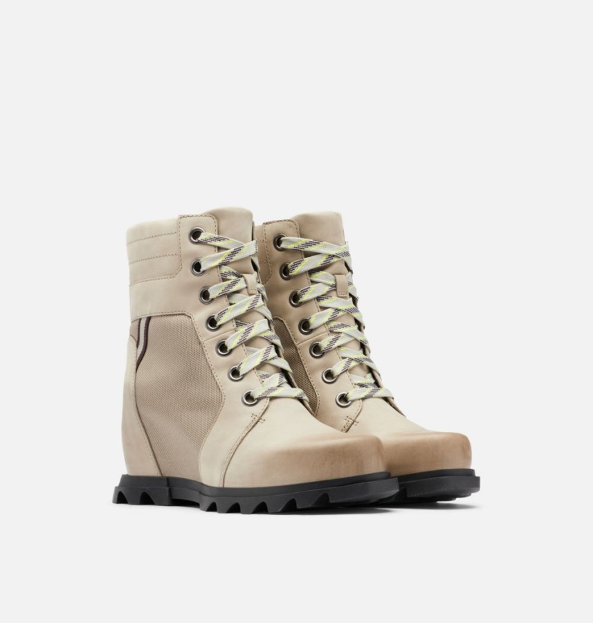 Omega Taupe-Black Sorel Australia Women's Joan Of Arctic Wedge Iii Lexie Bootie