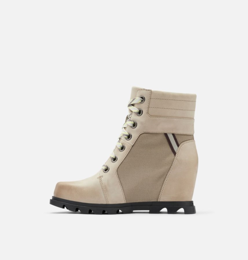 Omega Taupe-Black Sorel Australia Women's Joan Of Arctic Wedge Iii Lexie Bootie